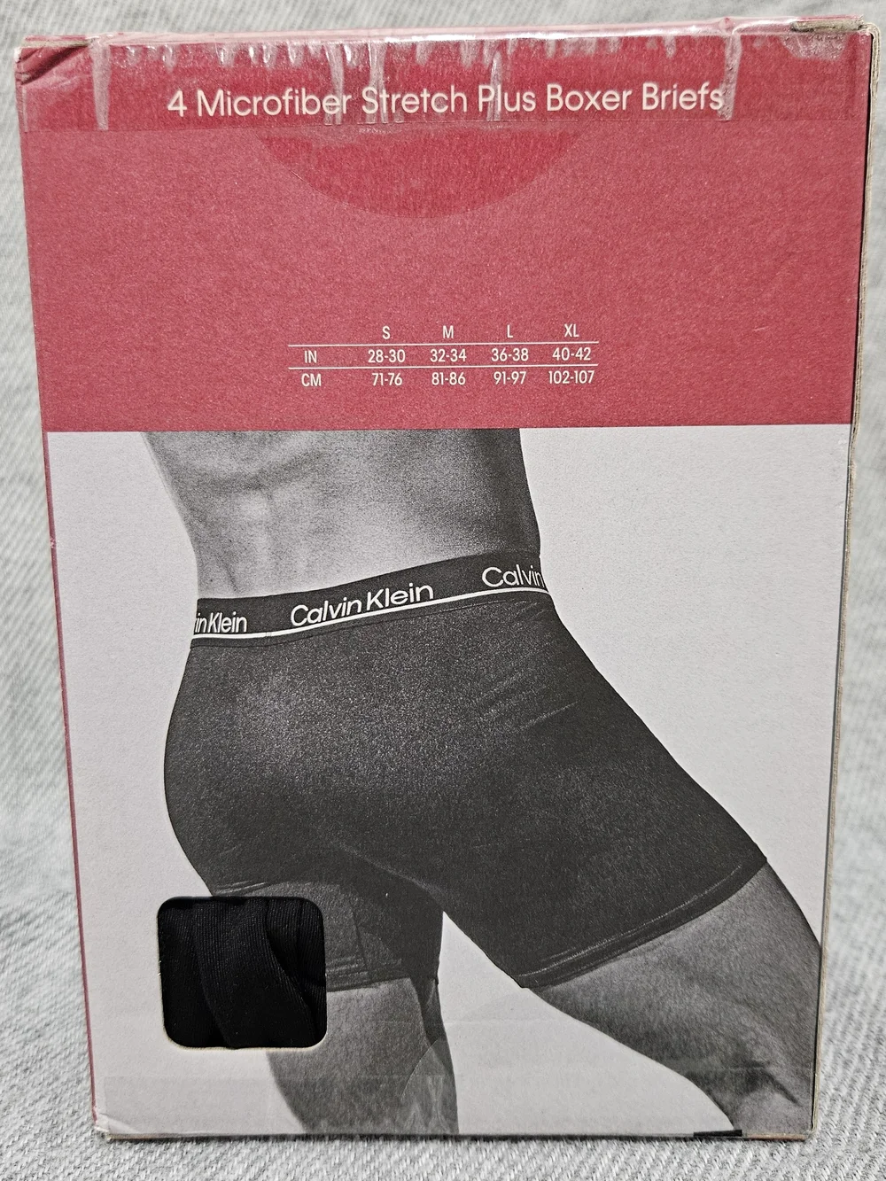 Calvin Klein Microfiber Stretch Plus Boxer Briefs - Black & Blue